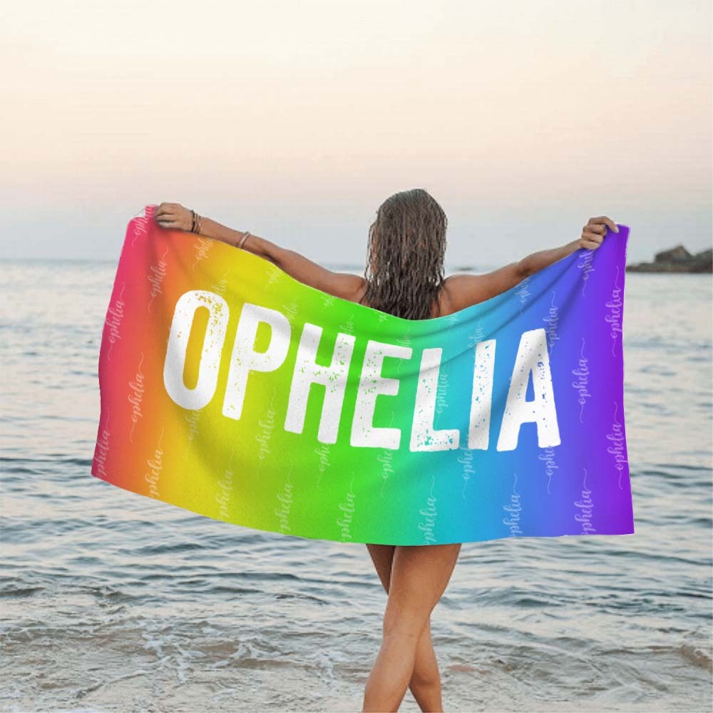 Custom Colorful Towel Personalized Photo Towel Special Gift - auphotoblanket