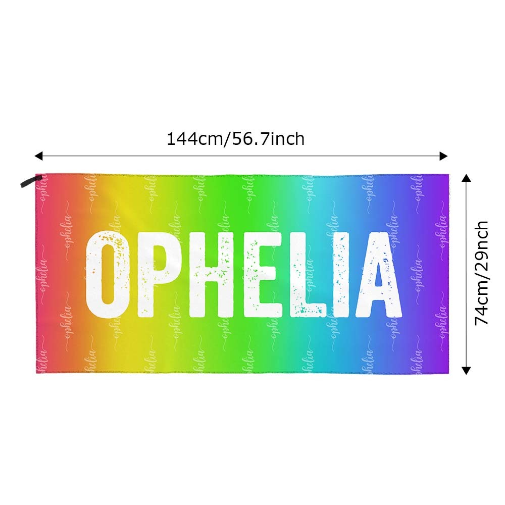 Custom Colorful Towel Personalized Photo Towel Special Gift - auphotoblanket