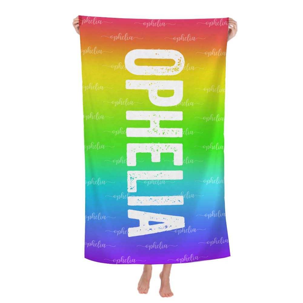 Custom Colorful Towel Personalized Photo Towel Special Gift - auphotoblanket