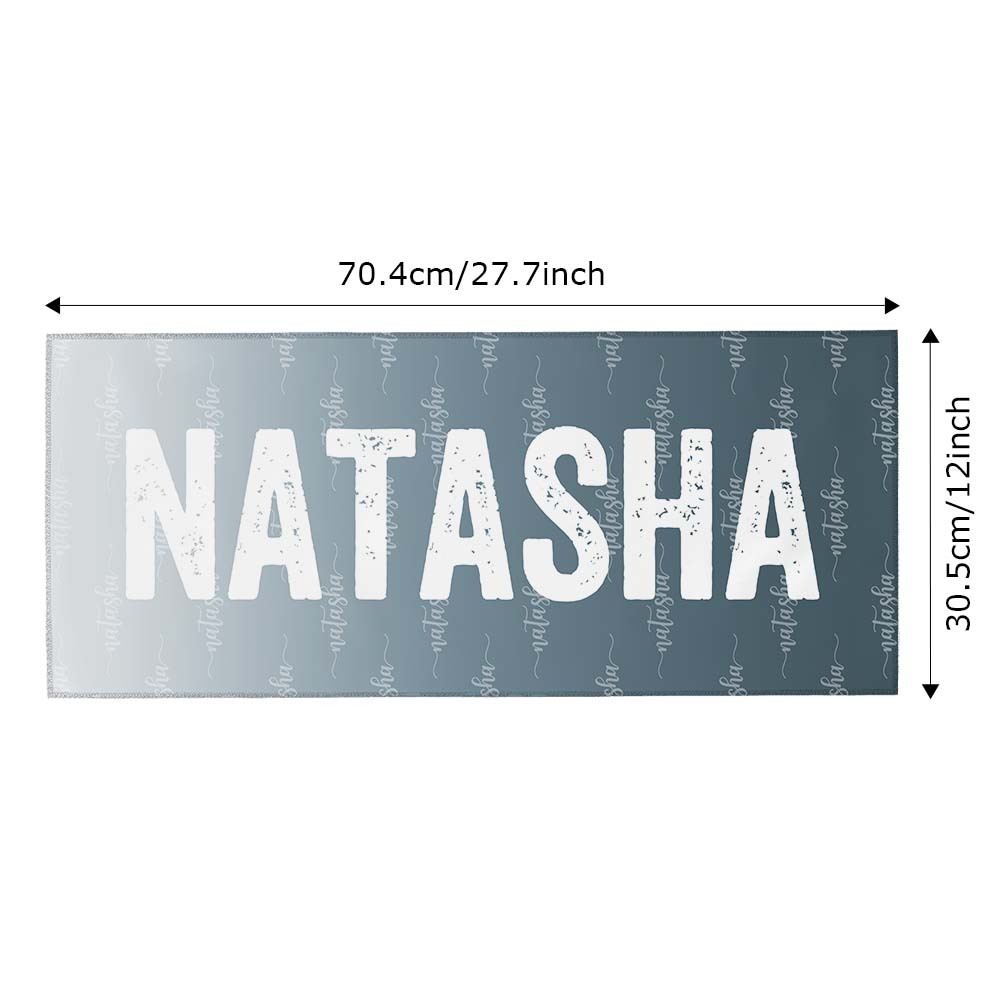 Custom Grey Towel Personalized Photo Towel Special Gift - auphotoblanket