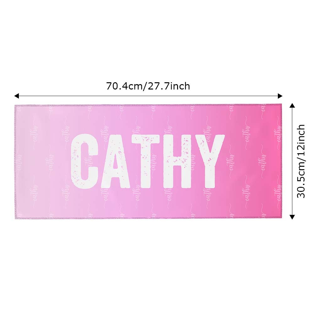 Custom Pink Towel Personalized Photo Towel Special Gift - auphotoblanket