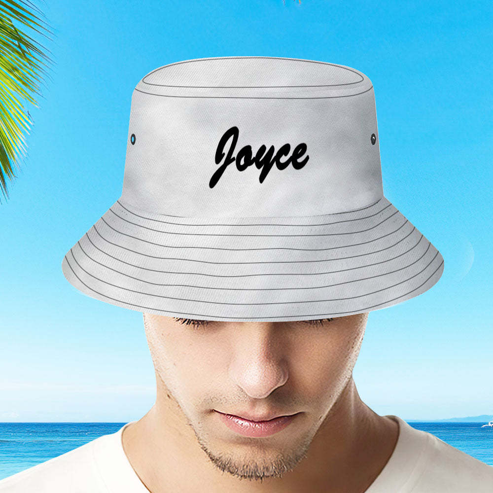 Custom Bucket Hat Unisex Bucket Hat with Text Personalize Wide Brim Outdoor Summer Cap Hiking Beach Sports Hats Gift for Lover Red - auphotoblanket