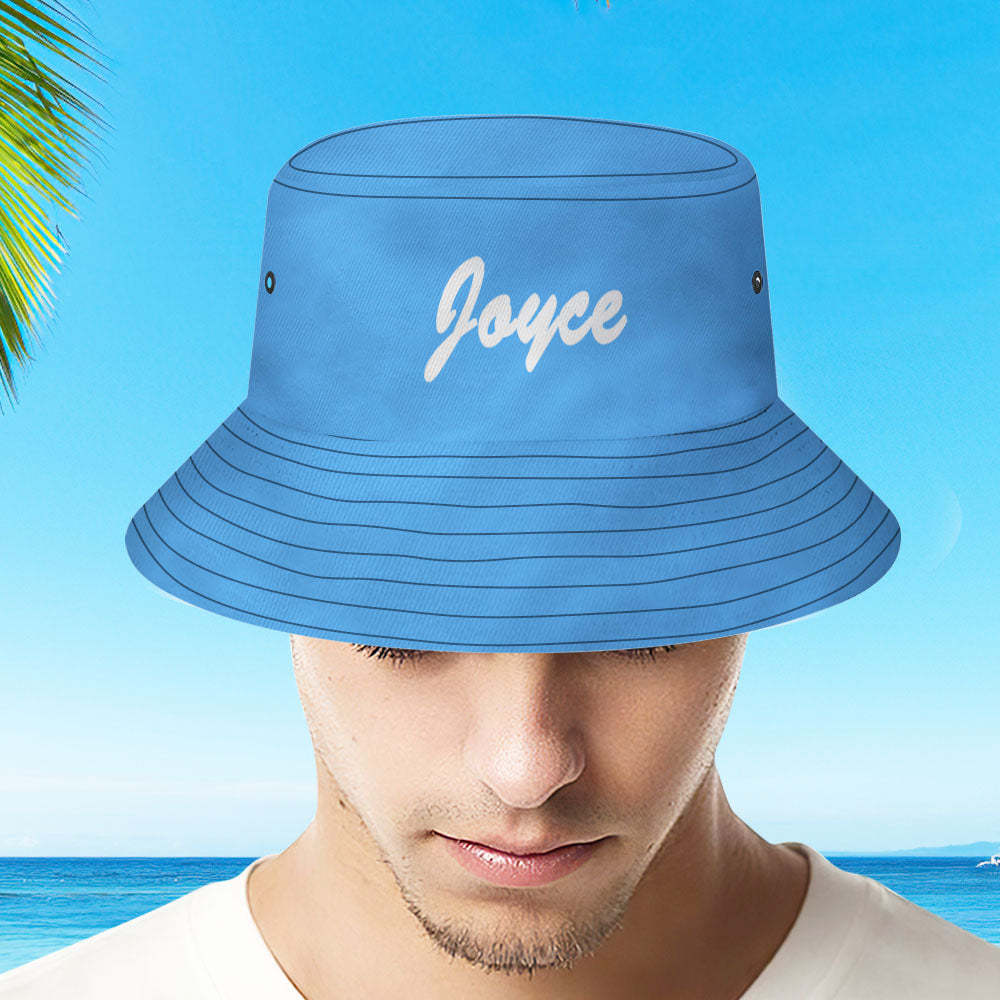 Custom Bucket Hat Unisex Bucket Hat with Text Personalize Wide Brim Outdoor Summer Cap Hiking Beach Sports Hats Gift for Lover Red - auphotoblanket