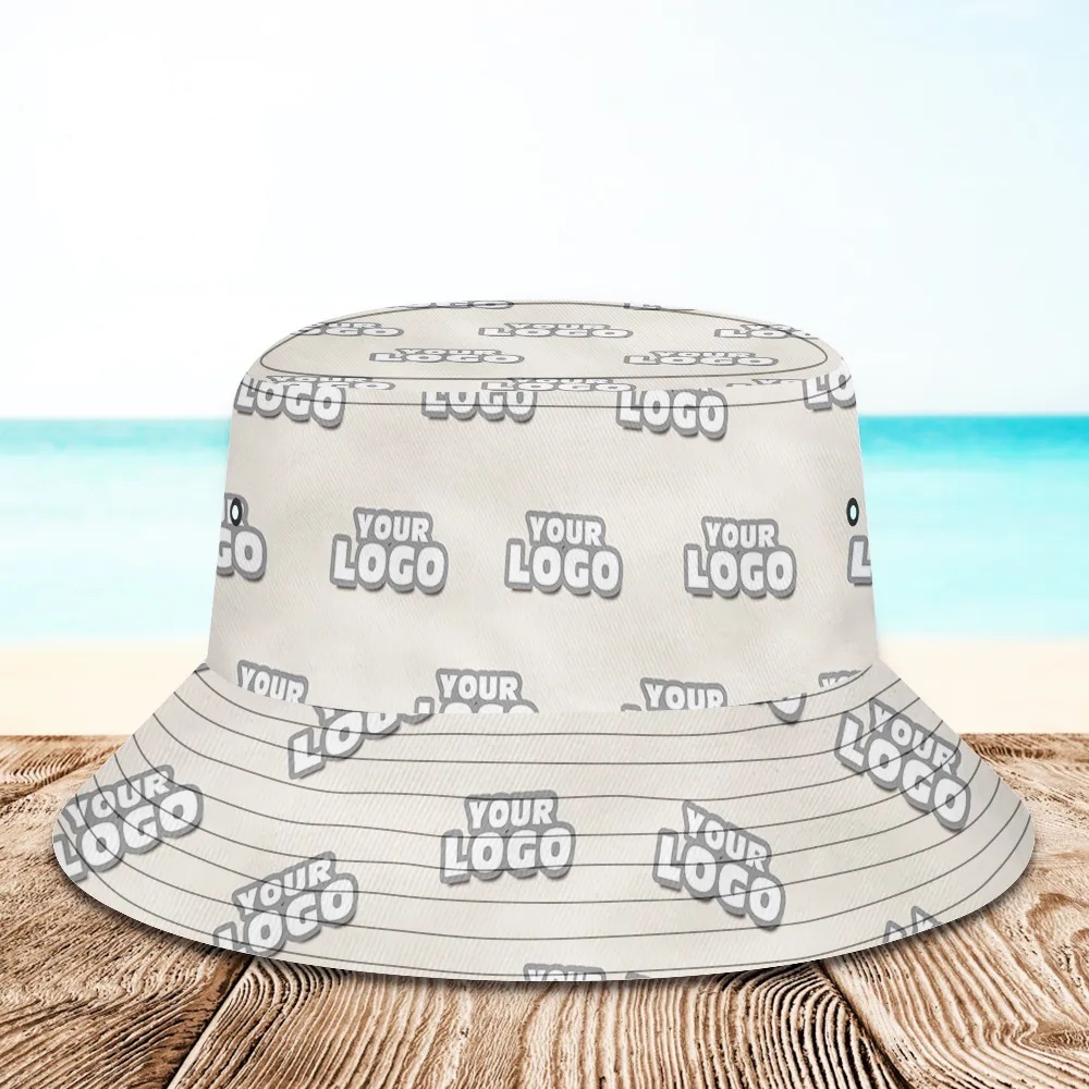 Custom Printed Logo Bucket Hats - auphotoblanket