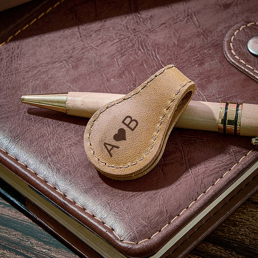 Personalized Magnetic Leather Bookmark Custom Magnetic Bookmark for Reader - auphotoblanket