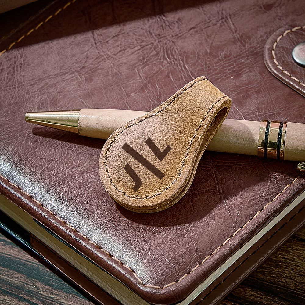 Personalized Alphabet Magnetic Leather Bookmark Custom Magnetic Bookmark for Readers - auphotoblanket