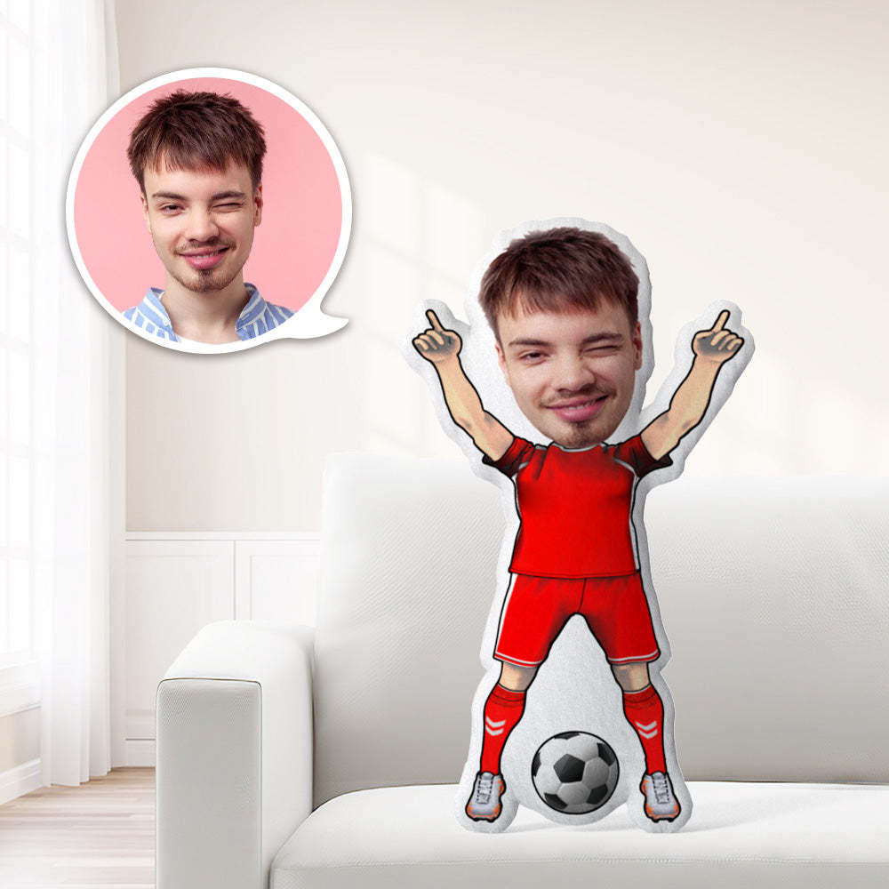 Photo Pillow Face Football Player Personalized Pillow Custom Pillow Minime Pillow Doll  Sports Minime Pillow Gifts - auphotoblanket