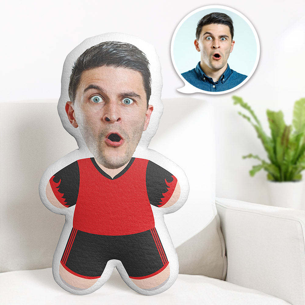 Custom Face Soccer Team Gifts Personalized Photo Belgium Minime Pillow  Sports Minime Pillow Gifts - auphotoblanket