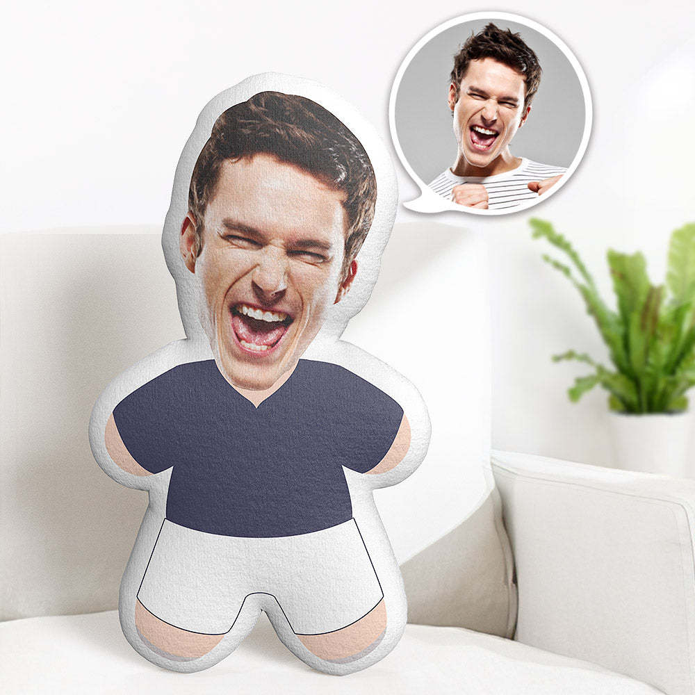 France Football Team Teddy Pillow Custom Face Personalised Photo Minime Doll  Sports Minime Pillow Gifts - auphotoblanket