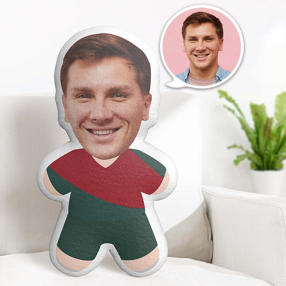Portugal Football Team Teddy Pillow Custom Face Personalised Photo Minime Doll  Sports Minime Pillow Gifts - auphotoblanket
