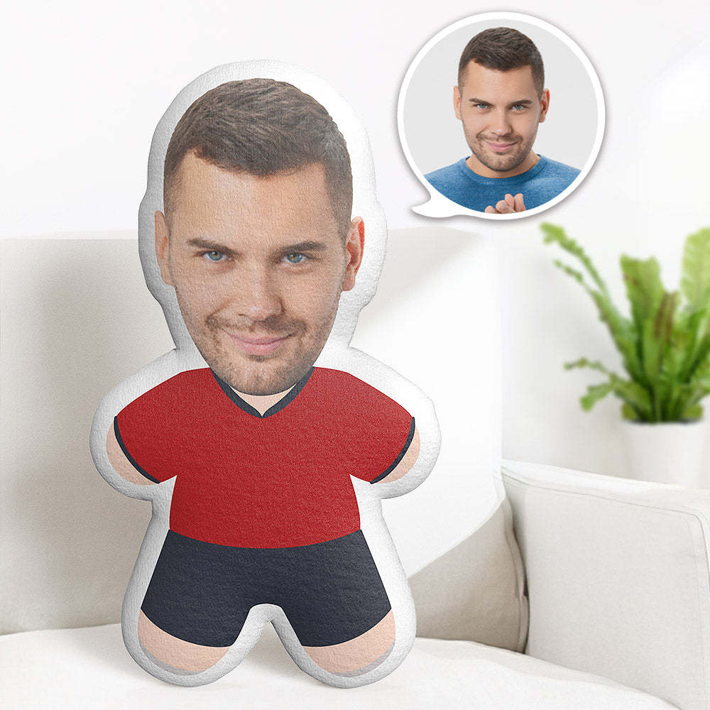 Spain Football Team Teddy Pillow Custom Face Personalised Photo Minime Doll  Sports Minime Pillow Gifts - auphotoblanket