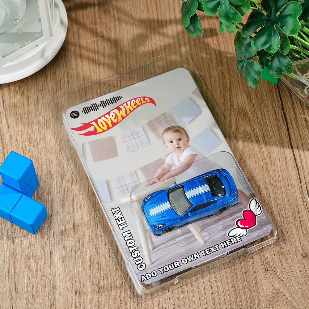 Personalized music Hot Wheels sport car Custom Dream Car Toy Custom Package Design Options - auphotoblanket