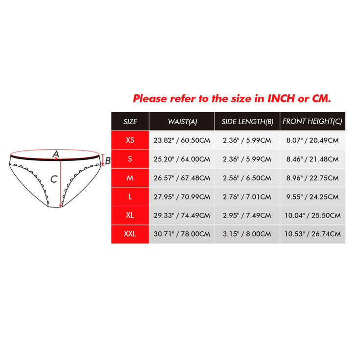 Custom Face Love Panties Personalized Valentine's Day Gifts - My Photo Socks AU