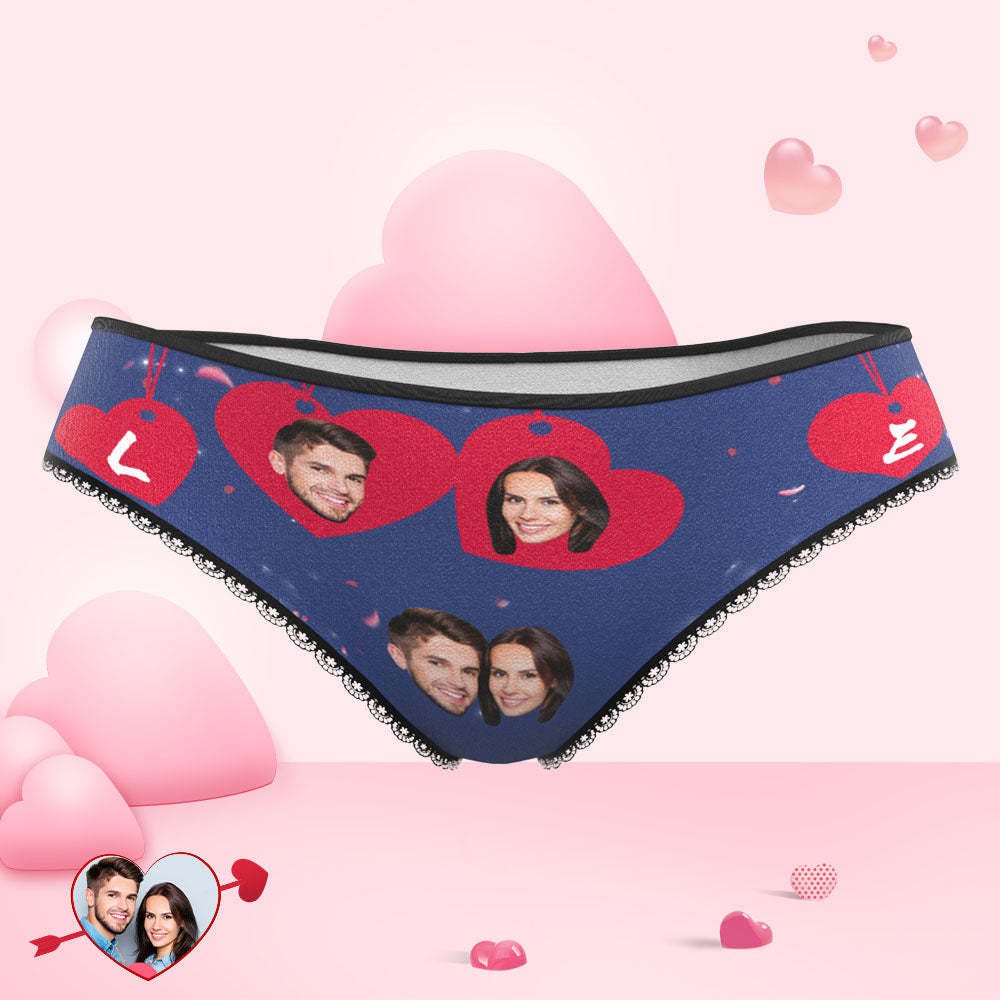 Custom Face Love Panties Personalized Valentine's Day Gifts - My Photo Socks AU
