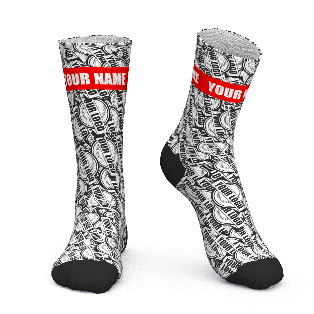 Custom Face Socks Add Mash Logo And Name Personalized Business Gifts