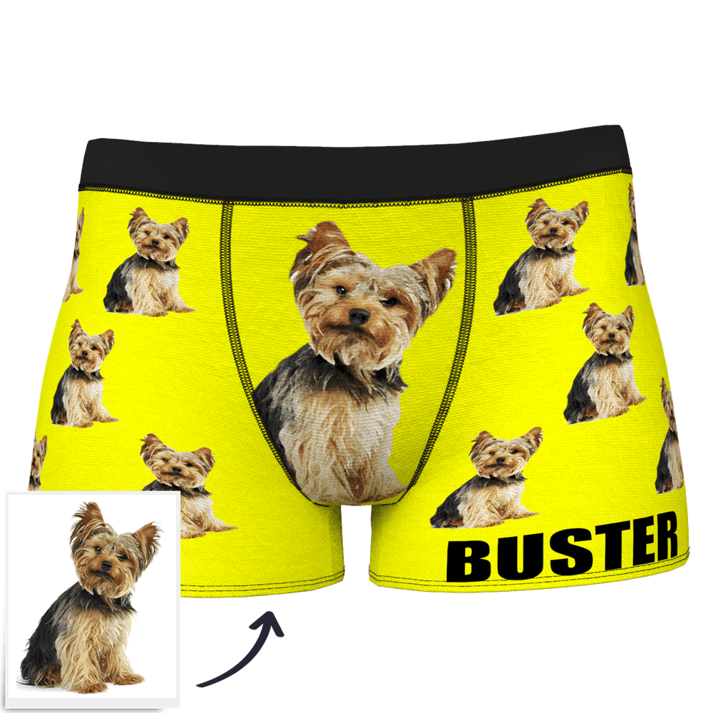 Custom Dog Boxer Shorts Painted Art Portrait