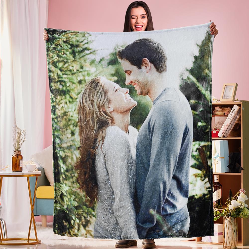 Custom Blankets Couple Blanket Personalized Photo Blankets Custom Collage Blankets Up To 6 Photos