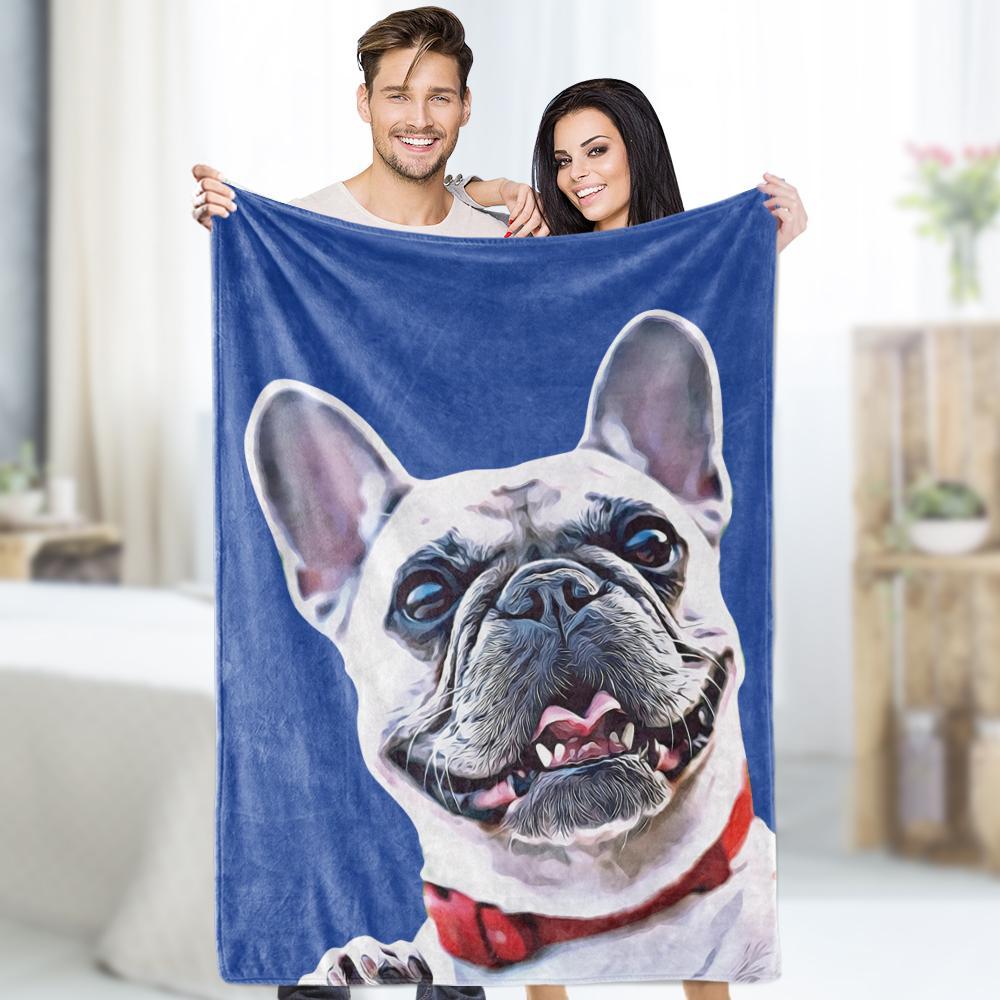 Custom Dog Blankets Personalised Pet Photo Blankets Custom Collage Blankets