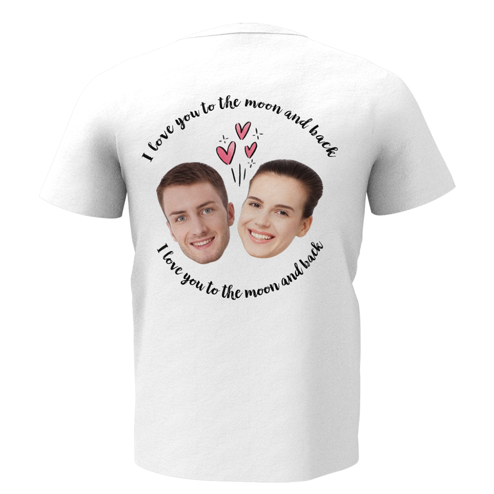 Custom Face T-shirt Love Man