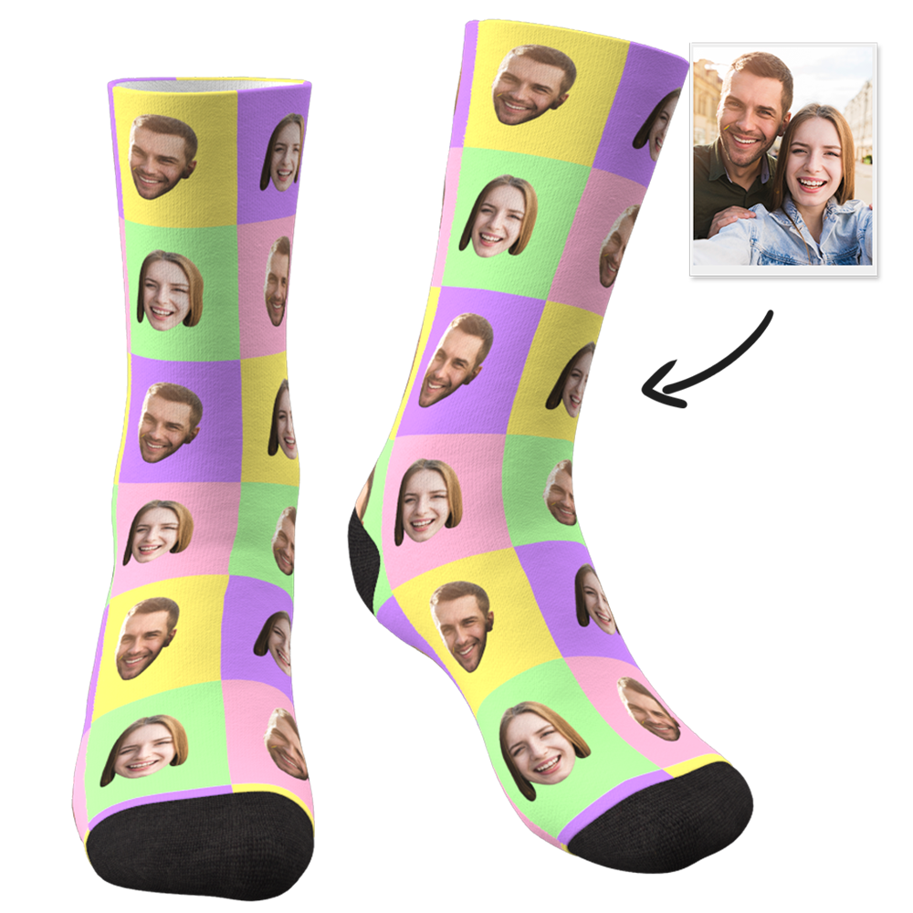 Custom Photo Socks Square - MyPhotoSocksAU