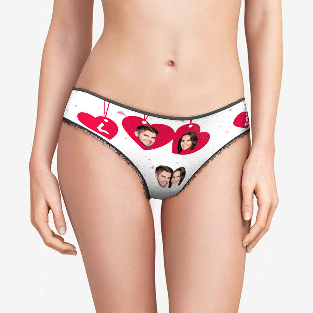 Custom Face Love Panties Personalized Valentine's Day Gifts - My Photo Socks AU