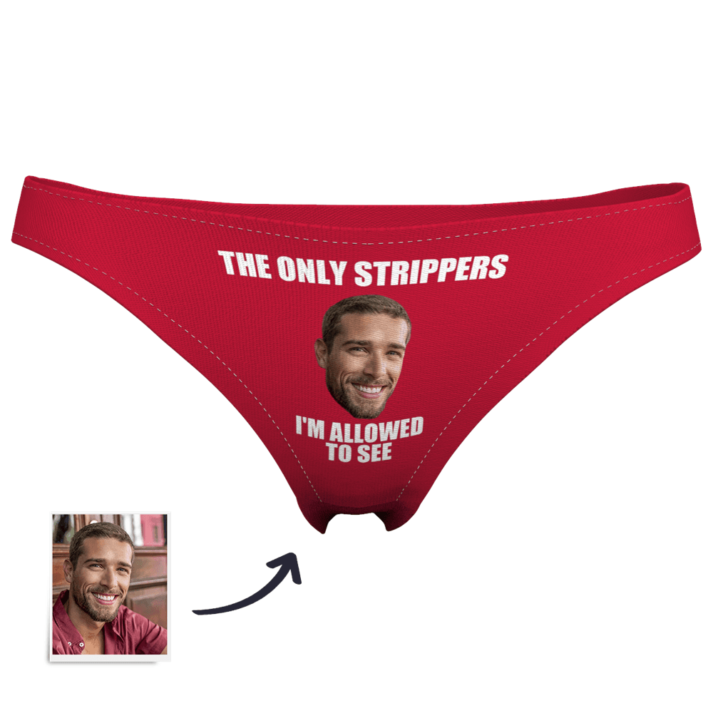 Women's Custom Strippers Face Thong Panty