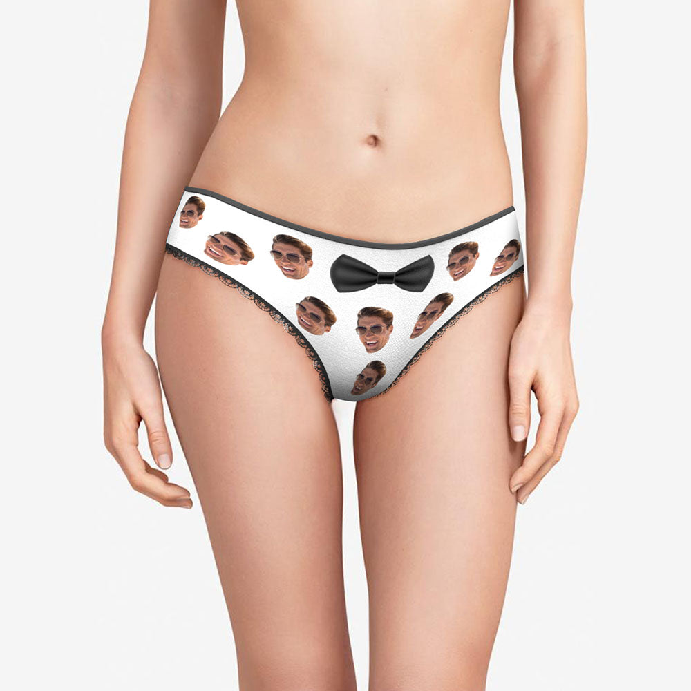 Custom Face Underwear Personalised Women's Panties Briefs Underpants Wedding Gift for Bride Valentine's Day Gift