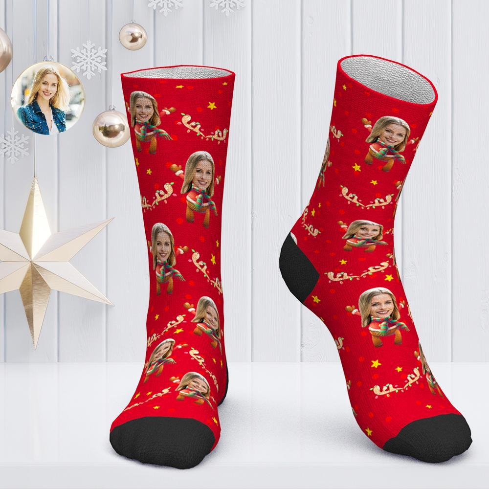Custom Heart Socks - MyFaceBoxer
