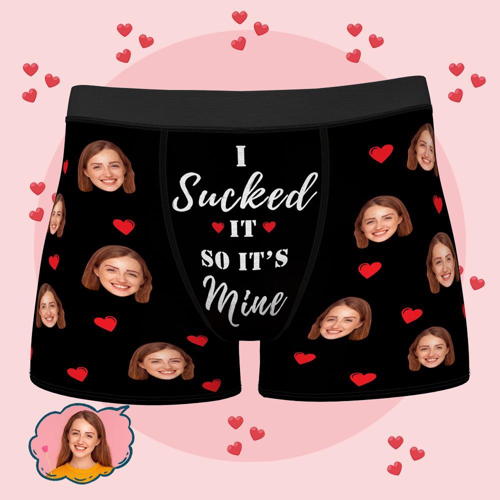 Personalised Funny Face Boxers Custom Photo Underwear Gift For Men-it'