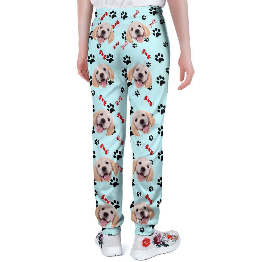 Custom Dog Face Sweatpants Unisex Joggers Gift For Pet Lovers - MyFaceUnderwearAU