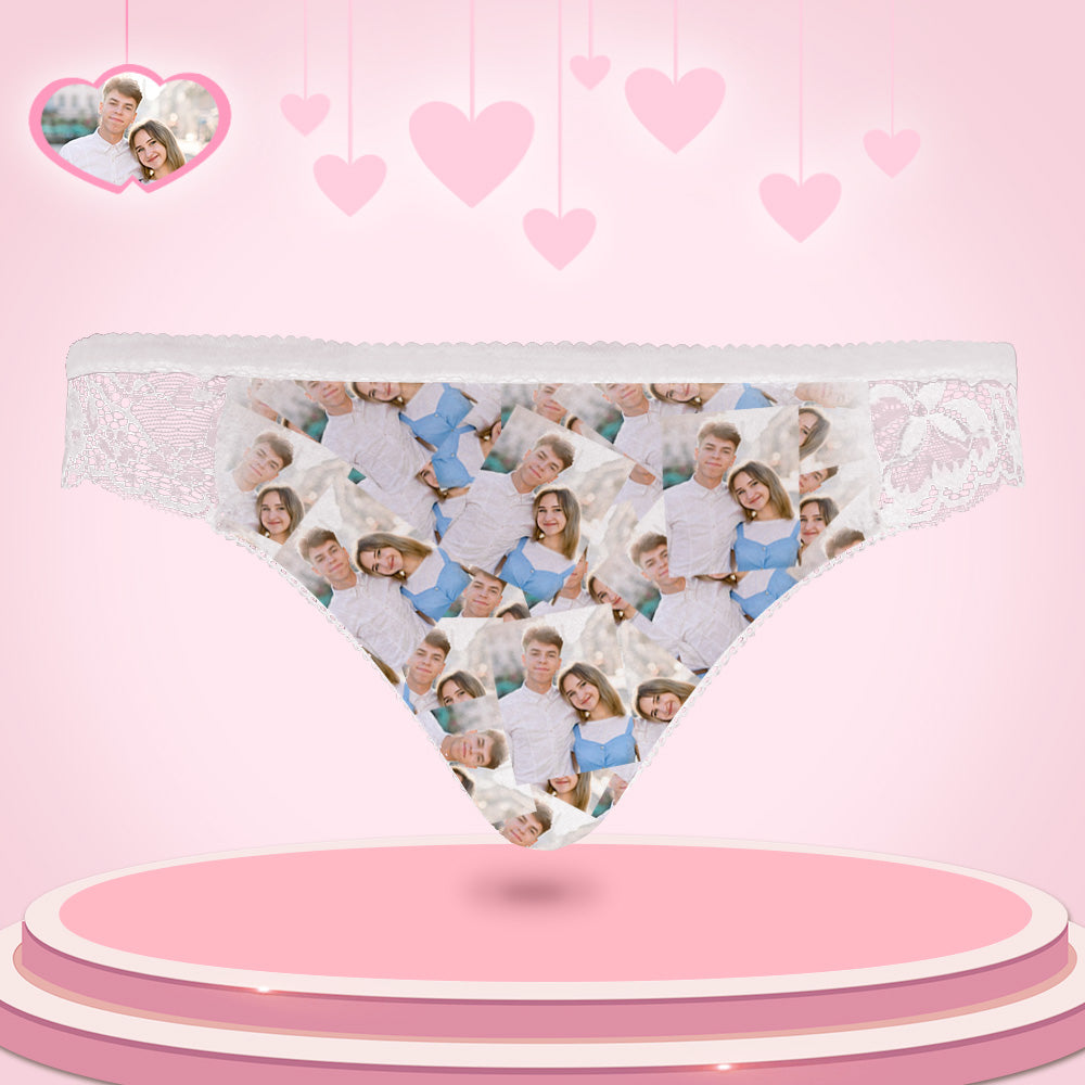 Custom Women Lace Panty Photo Collage Sexy Panties - MyFaceUnderwearAU
