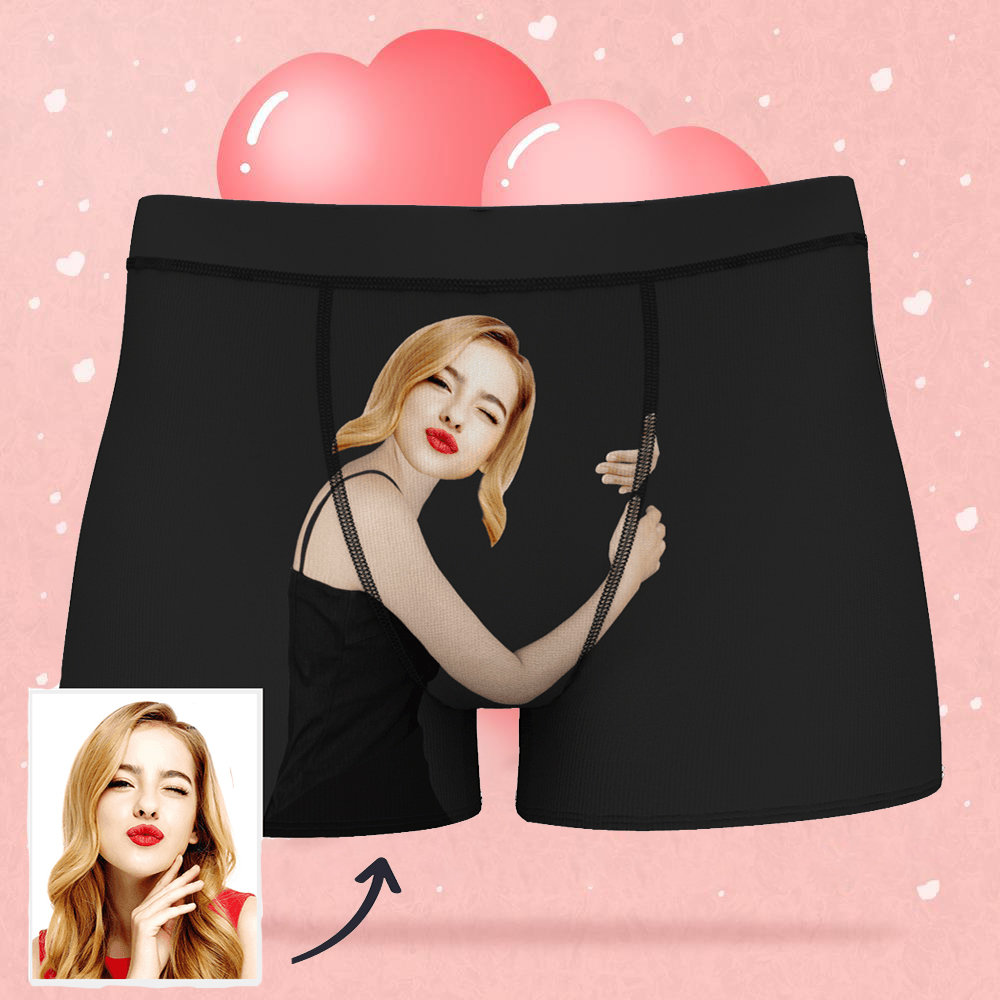 Men's Custom Face On Body Boxer Shorts Gift For Him - Light Skin