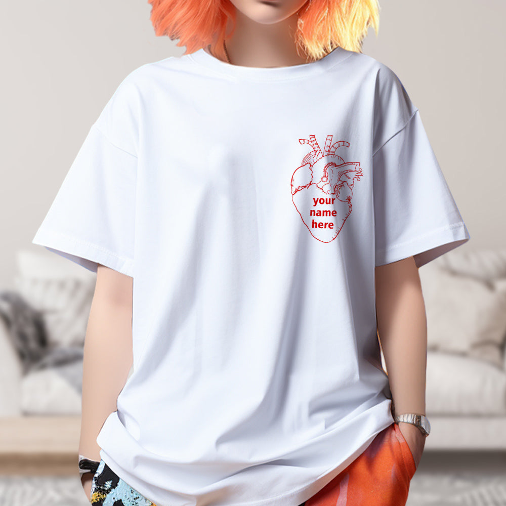 Custom Unisex T-shirt - Write Your Name On My Heart