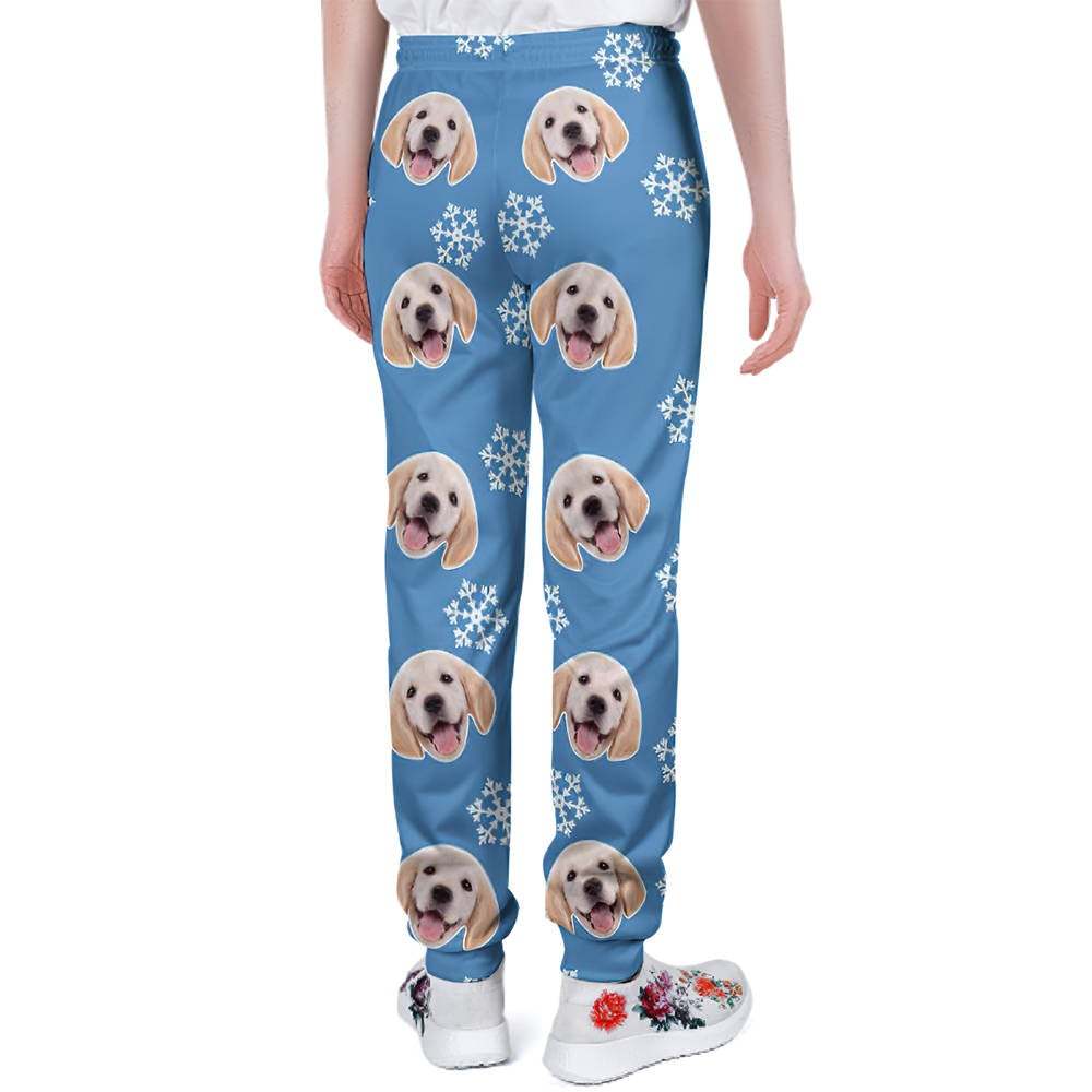 Custom Dog Face Christmas Sweatpants Unisex Joggers - MyFaceUnderwearAU