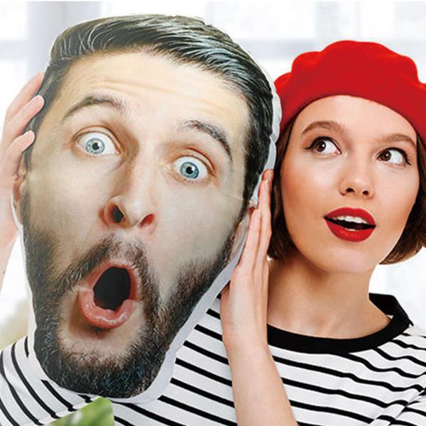 Custom Face Pillow 3D Portrait Throw Pillow