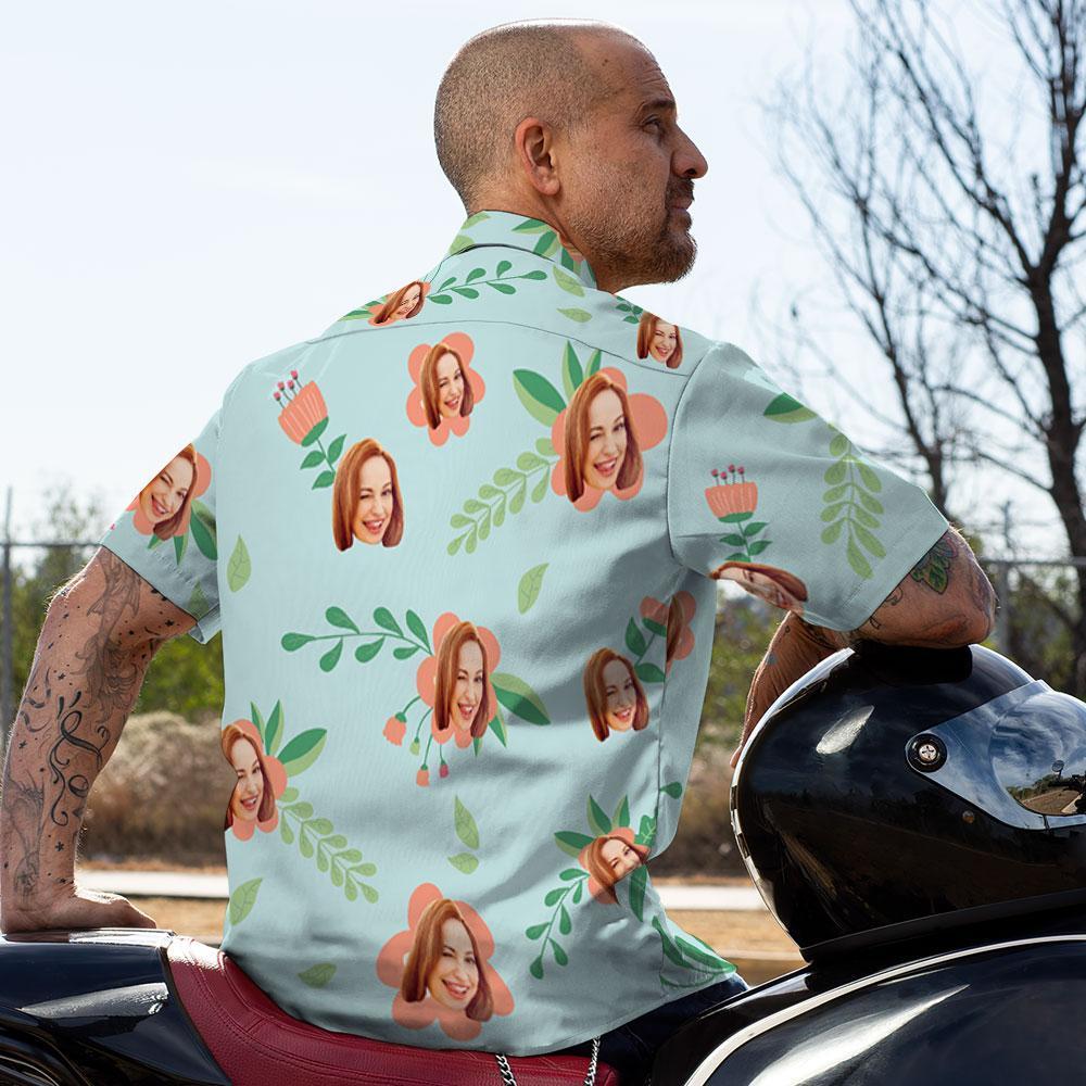 Custom Hawaiian Shirt Women Face Summer Design Aloha Beach Shirt For Him