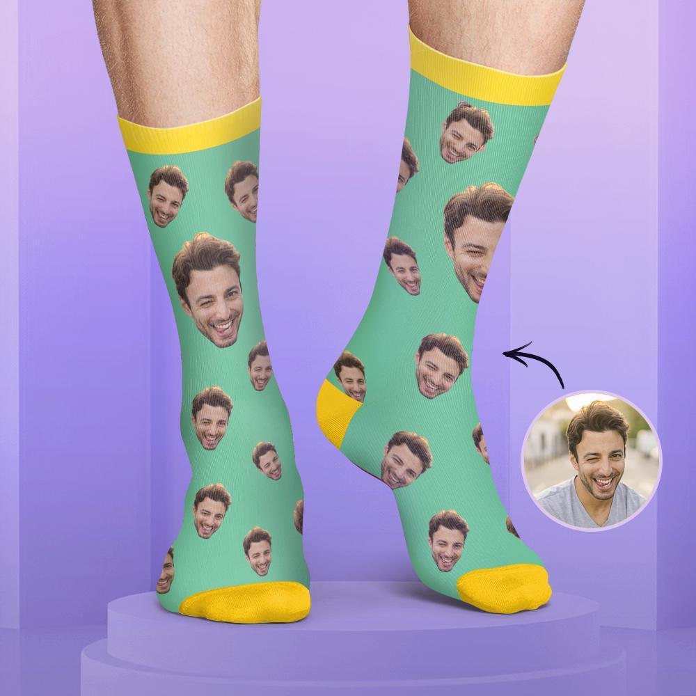 Custom Face Socks Colorful Candy Series