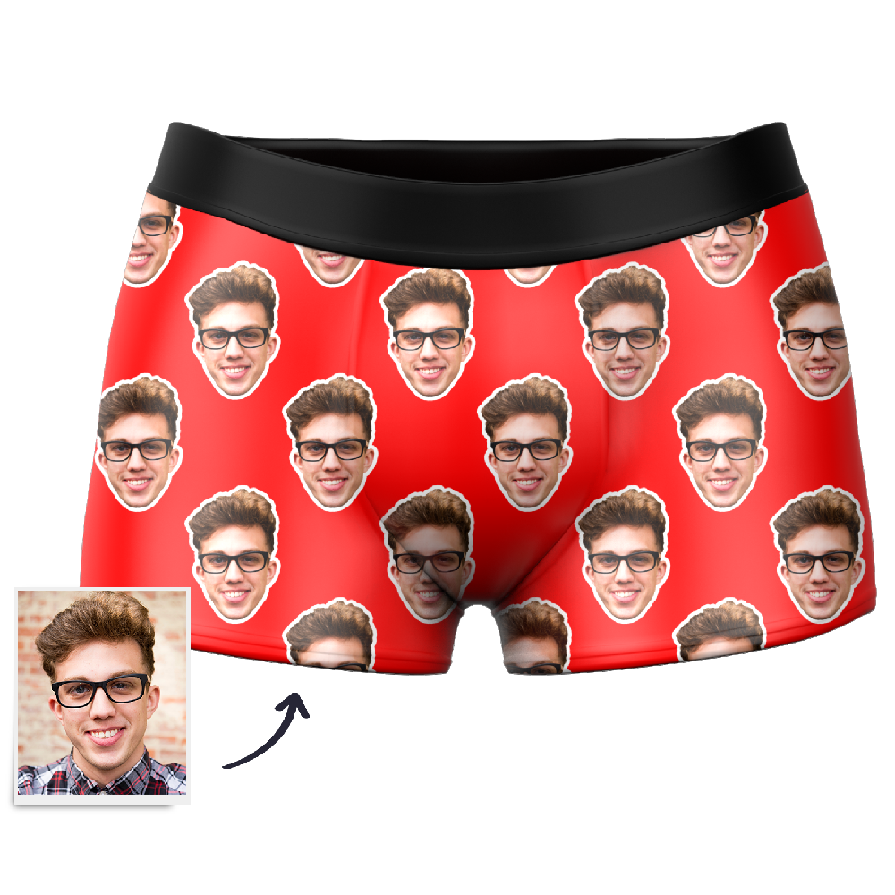 Men's Custom Face Boxer Shorts - Colorful