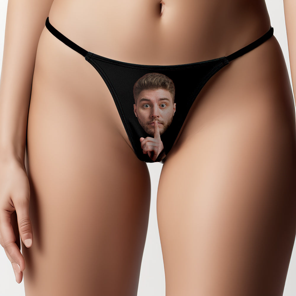 Custom Face Sexy Women's Thong Valentine's Day Gift