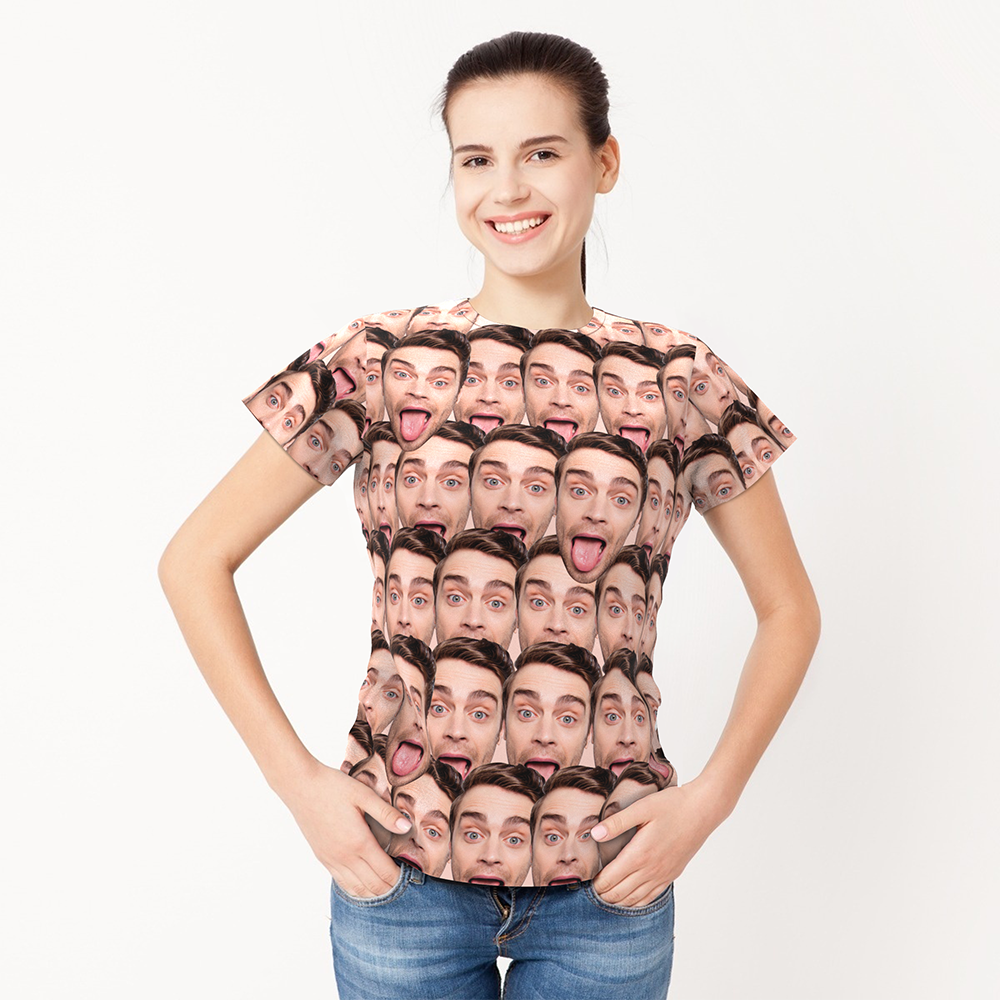 Custom Face Mash Man T-shirt - Myfaceunderwear
