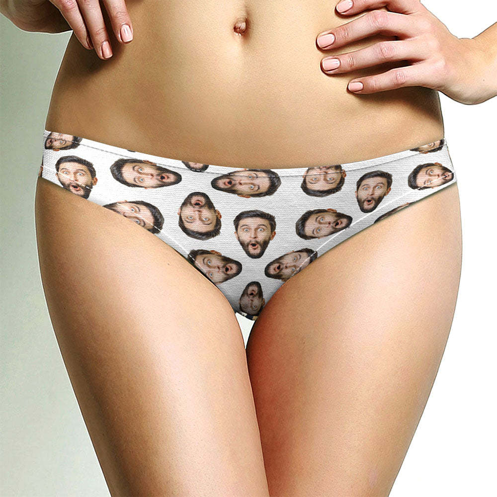 Custom Multi Face Women's Thong Personalised Funny Gifts For Her - MyFaceUnderwearAU