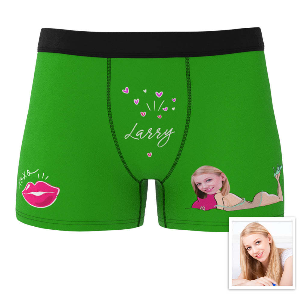 Customized XXOO Boxer Custom Boxer Briefs Custom Boxer Custom Face Boxer Personalised MiniMe Boxer - MyFaceUnderwearAU