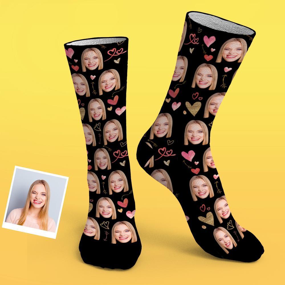 Custom Mom Face Socks Love Mom - Best Mother's Day Gifts