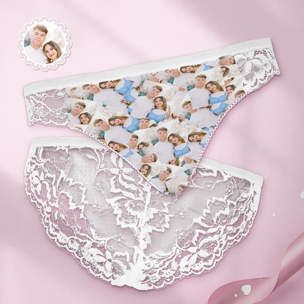 Custom Women Lace Panty Photo Collage Sexy Panties - MyFaceUnderwearAU