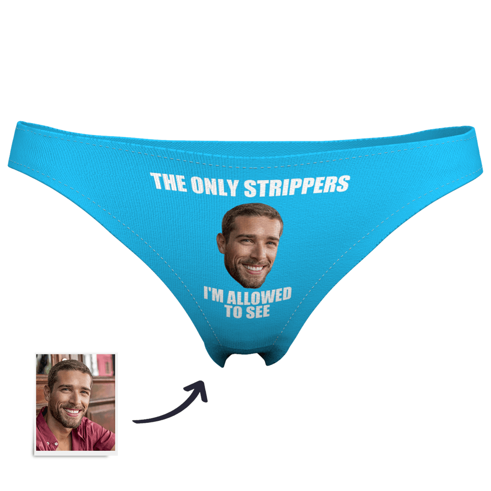 Women's Custom Strippers Face Thong Panty