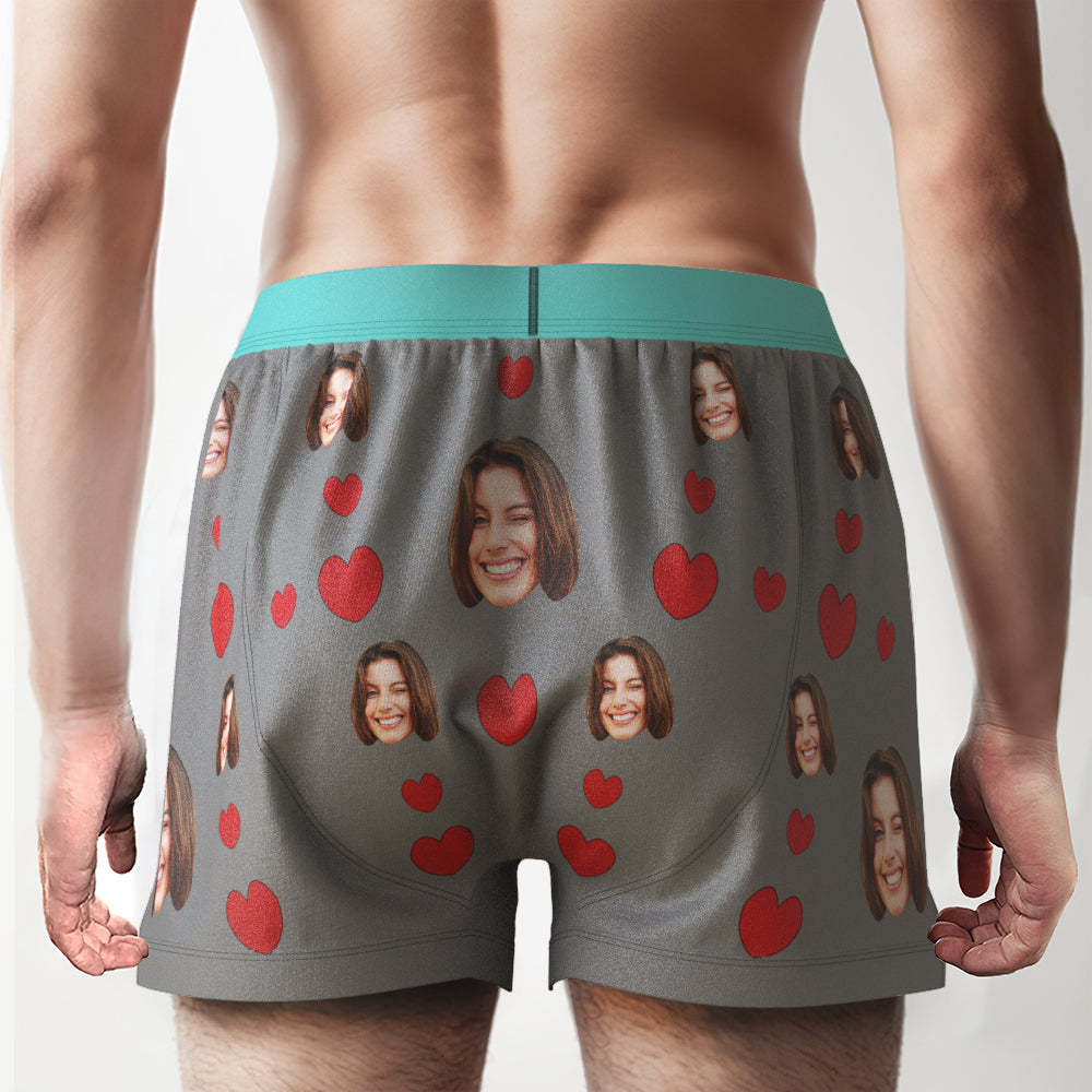 Custom Face Boxer Shorts I LICKED IT Personalized Waistband Casual Underwear for Him - MyFaceUnderwearAU
