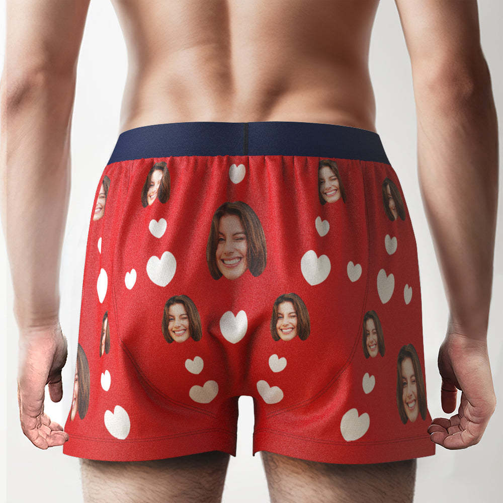 Custom Face Boxer Shorts I LICKED IT Personalized Waistband Casual Underwear for Him - MyFaceUnderwearAU