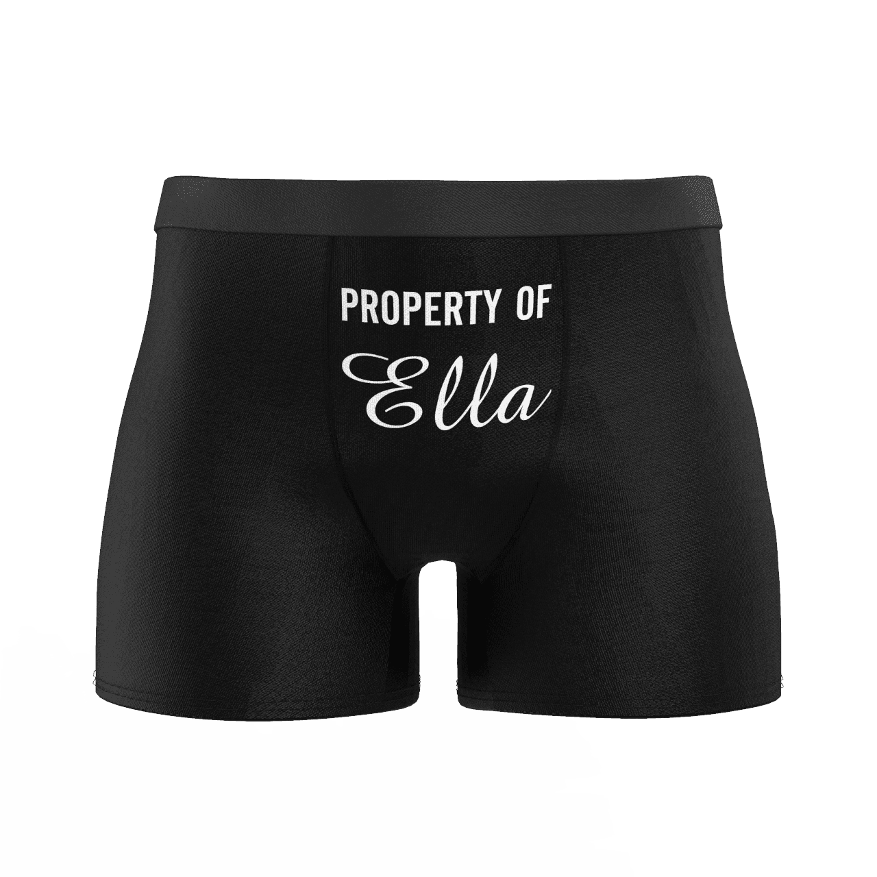 Black Men's Personalised Name Colorful Boxer Shorts