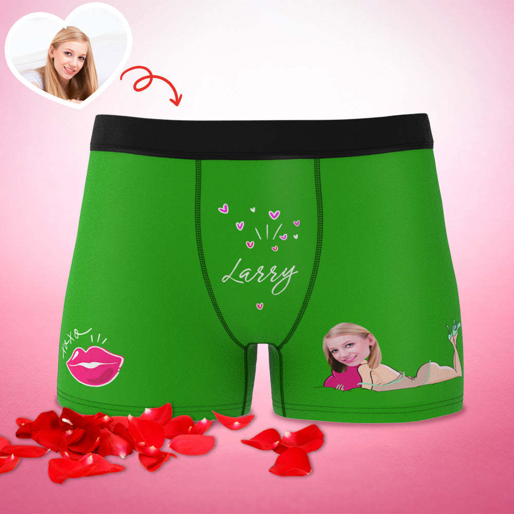 Customized XXOO Boxer Custom Boxer Briefs Custom Boxer Custom Face Boxer Personalised MiniMe Boxer - MyFaceUnderwearAU