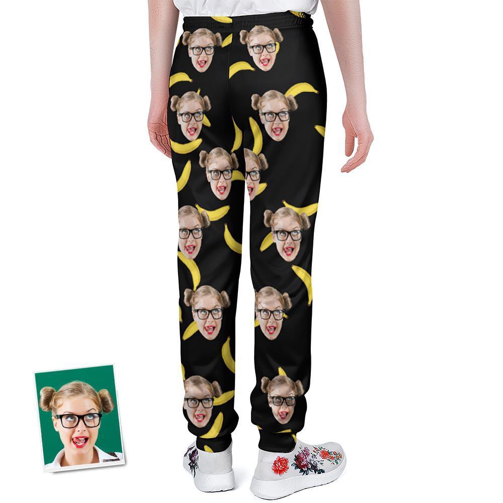 Custom Face Sweatpants Personalised Banana Design Unisex Joggers - Gift for Lover - MyFaceUnderwearAU